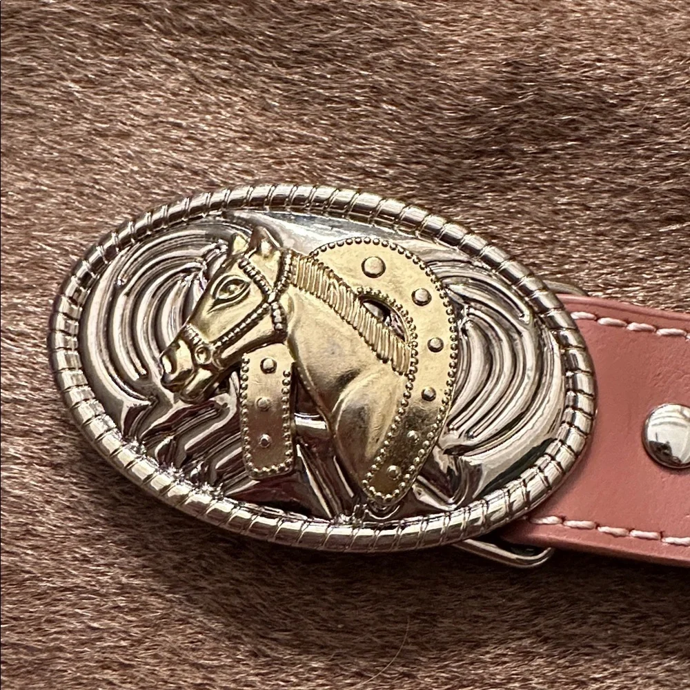 Nocona girl’s leather belt with buckle